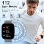 Reloj Inteligente Hombre Mujer, 1.95" Smartwatch con Llamadas Bluetooth, 110+ Modos Deportivos Pulsera con HD Pantalla Táctil,
