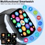 Reloj Inteligente Hombre Mujer, 1.95" Smartwatch con Llamadas Bluetooth, 110+ Modos Deportivos Pulsera con HD Pantalla Táctil,