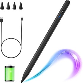 Lápiz para iPad 10ª/9ª/8ª/7ª Gen/iPad Pro 12.9/11''/iPad Air 5ª/4ª/3ª Gen/iPad Mini 6ª/5ª Gen 2018-2022, iPad Pen con 4 Puntas