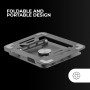 Mars Gaming MA-RST, Soporte para Tablet y Convertibles 2en1 hasta 13", Giratorio 360º + Ajustable en Altura y Ángulo 180º,