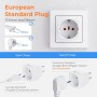 Bigfish Adaptador Enchufe UK Tipo G 2 Piezas, Adaptador Enchufe Inglés e Irlanda – De 2-Pin Europa a 3-Pin Reino Unido para