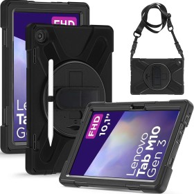 Gerutek Funda Anticaída para Lenovo Tab M10 HD (3ª Gen) 2022, 10,1 Pulgadas, TB-328FU/328XU, Carcasa Rugosa con Soporte