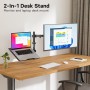 REDBAT Brazo para Monitor de 13 a 32 Pulgadas Pantalla LED LCD, con Bandeja para Portátil hasta 16 Pulgadas, Soporte con VESA de