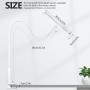 Czemo Soporte Tablet, Soporte Móvil Multiángulo Flexible con Cuello de Cisne Brazo Compatible con iPad/iPhone 4-11 Pulgadas