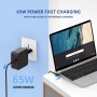 Cargador 65W 45W USB C Portatil Chromebook para Lenovo Thinkpad 300e 2nd Gen 100e C340 Yoga 720 S730 730 910 920-13ikb C740 X1