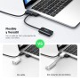 UGREEN Tarjeta de Sonido USB Externa Soporta Auriculares y Micrófono, Adaptador Audio Tipo C a Jack 3.5mm Compatible con PC,