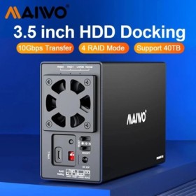 MAIWO-caja de almacenamiento SATA RAID de 3,5 pulgadas, estación de ac