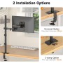 Bracwiser Soporte para Monitor para Pantalla LED LCD de 13-32 Pulgadas, Altura Ajustable, VESA 75/100 mm, 2 Opciones de Montaje,