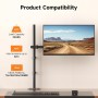 Bracwiser Soporte para Monitor para Pantalla LED LCD de 13-32 Pulgadas, Altura Ajustable, VESA 75/100 mm, 2 Opciones de Montaje,