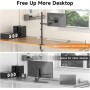 Bracwiser Soporte para Monitor para Pantalla LED LCD de 13-32 Pulgadas, Altura Ajustable, VESA 75/100 mm, 2 Opciones de Montaje,