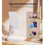 BHHB Soporte Tablet, Soporte Tablet Mesa Ajustable con Base Giratoria de 360 Grados, Soporte Tablet Ajustable para