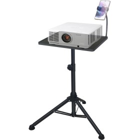 GLEAM Soporte para Proyector Soporte Más Fuerte Bandeja Grande 39 cm x 29 cm Altura de 60 cm a 100 cm para Laptops, Proyector,