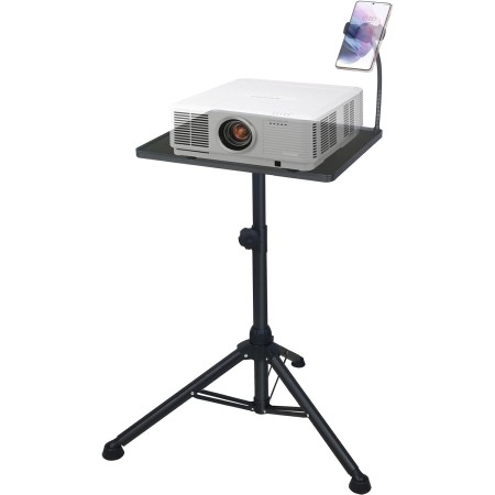 GLEAM Soporte para Proyector Soporte Más Fuerte Bandeja Grande 39 cm x 29 cm Altura de 60 cm a 100 cm para Laptops, Proyector,