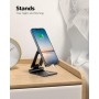 Nulaxy Soporte Móvil Mesa Plegable, Soporte Teléfono Mesa, Soporte Dock Base Escritorio para Teléfono Compatible con iPhone 15