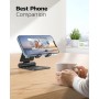 Nulaxy Soporte Móvil Mesa Plegable, Soporte Teléfono Mesa, Soporte Dock Base Escritorio para Teléfono Compatible con iPhone 15