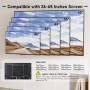 BONTEC Soporte TV Pared para Pantallas de 26-65 Pulgadas TV Planos Curvos LCD/LED/OLED, Inclinable para TV de hasta 55 kg, Máx