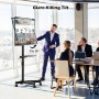 BONTEC Soporte TV Ruedas para TVs 23 a 60 Pulgadas de LED, LCD, OLED Planos y Curvos, Soporte TV Móvil con Inclinables y Estante