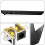 Be In Your Mind 1x Conector de Puerto de Carga de CC para Computadora Portátil Pieza de Repuesto Puerto de Carga Compatible con