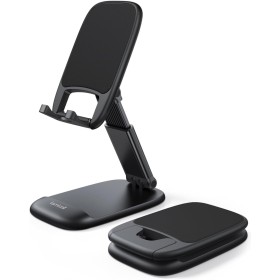Lamicall Soporte Móvil Mesa, Soporte Teléfono Plegable - Base Móvil Escritorio Ajustable, Soporte Universal para iPhone 16/15