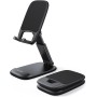 Lamicall Soporte Móvil Mesa, Soporte Teléfono Plegable - Base Móvil Escritorio Ajustable, Soporte Universal para iPhone 16/15