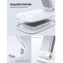 Lamicall Soporte Móvil Mesa, Soporte Teléfono Plegable - Base Móvil Escritorio Ajustable, Soporte Universal para iPhone 16/15