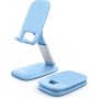 Lamicall Soporte Móvil Mesa, Soporte Teléfono Plegable - Base Móvil Escritorio Ajustable, Soporte Universal para iPhone 16/15