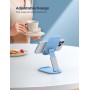 Lamicall Soporte Móvil Mesa, Soporte Teléfono Plegable - Base Móvil Escritorio Ajustable, Soporte Universal para iPhone 16/15