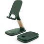 Lamicall Soporte Móvil Mesa, Soporte Teléfono Plegable - Base Móvil Escritorio Ajustable, Soporte Universal para iPhone 16/15