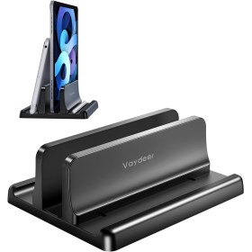 VAYDEER Soporte portatil, Ajustable Vertical Soporte para portatil, Soporte portátil 3 en 1 Que Ahorra Espacio Compatible para