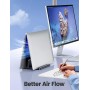 VAYDEER Soporte portatil, Ajustable Vertical Soporte para portatil, Soporte portátil 3 en 1 Que Ahorra Espacio Compatible para