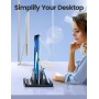 VAYDEER Soporte portatil, Ajustable Vertical Soporte para portatil, Soporte portátil 3 en 1 Que Ahorra Espacio Compatible para