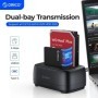 Estación de disco duro ORICO de doble bahía USB3.0 5Gbps tipo C HDD es