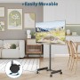 BONTEC Soporte TV Ruedas para Televisores Planos Curvos de 13 a 42 Pulgadas, Soporte Suelo TV con 4 Ruedas, de Altura Ajustable