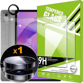 Lemxiee Cristal Templado para Lenovo Idea Tab Pro 2025 12.7" Protector pantalla [2+1 pieza] Vidrio templado Protector de Lente