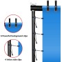 Relota Soporte de Fondo para Fotografía 200 cm x 300 cm, Ajustable Profesional Sistema de Soporte con 10 Abrazaderas de Resorte