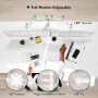 BONTEC Soporte Monitor Doble para Monitor 13-27 Pulgadas LED/LCD, Soporte 2 Monitores Peso Máximo 10KG de Cada Brazo, Giro de