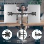 BONTEC Soporte Monitor Doble para Monitor 13-27 Pulgadas LED/LCD, Soporte 2 Monitores Peso Máximo 10KG de Cada Brazo, Giro de