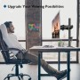 BONTEC Soporte Monitor Doble para Monitor 13-27 Pulgadas LED/LCD, Soporte 2 Monitores Peso Máximo 10KG de Cada Brazo, Giro de