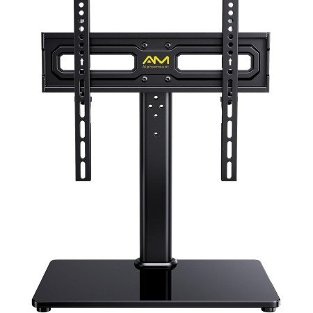 Soporte Giratorio para TV Sobremesa Universal para TV de LCD LED OLED de 32-55 Pulgadas - Soporte Pie TV de Altura Ajustable,