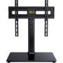 Soporte Giratorio para TV Sobremesa Universal para TV de LCD LED OLED de 32-55 Pulgadas - Soporte Pie TV de Altura Ajustable,