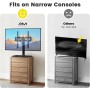 Soporte Giratorio para TV Sobremesa Universal para TV de LCD LED OLED de 32-55 Pulgadas - Soporte Pie TV de Altura Ajustable,