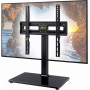 Soporte Giratorio para TV Sobremesa Universal para TV de LCD LED OLED de 32-55 Pulgadas - Soporte Pie TV de Altura Ajustable,