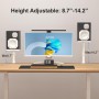 suptek Soporte Altavoces Pie, Soporte Altavoz Universal para Barra de Sonido de Ordenador y Altavoces de Estantería, Giratorio &