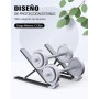 Babacom Soporte Portatil Mesa 5 Ángulos Adjustable, Aleación de Aluminio, Refrigeración Soporte Ordenador Portátil, Plegable