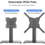 XINLEI Soporte TV Pie para Pantallas de 17-43 Pulgadas LED/LCD/OLED/Plasma/Curva, Altura Ajustable Soporte Pie TV Universal con