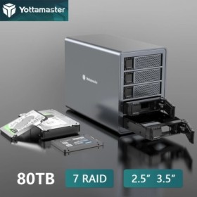 Yottamaster-carcasa SATA HDD SSD de 2,5 pulgadas, caja externa para di