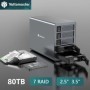 Yottamaster-carcasa SATA HDD SSD de 2,5 pulgadas, caja externa para di