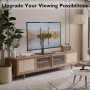 BONTEC Soporte TV Pie para Pantallas de 26-55 Pulgadas LED/LCD/Plasma/Curva/Plana, Soporte Pie TV con Gestión de Cables, Soporte