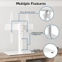 BONTEC Soporte TV Pie para Pantallas de 26-55 Pulgadas LED/LCD/Plasma/Curva/Plana, Soporte Pie TV con Gestión de Cables, Soporte