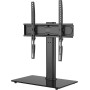 BONTEC Soporte TV Pie para Pantallas de 26-55 Pulgadas LED/LCD/Plasma/Curva/Plana con Gestión de Cables, Soporte Mesa TV